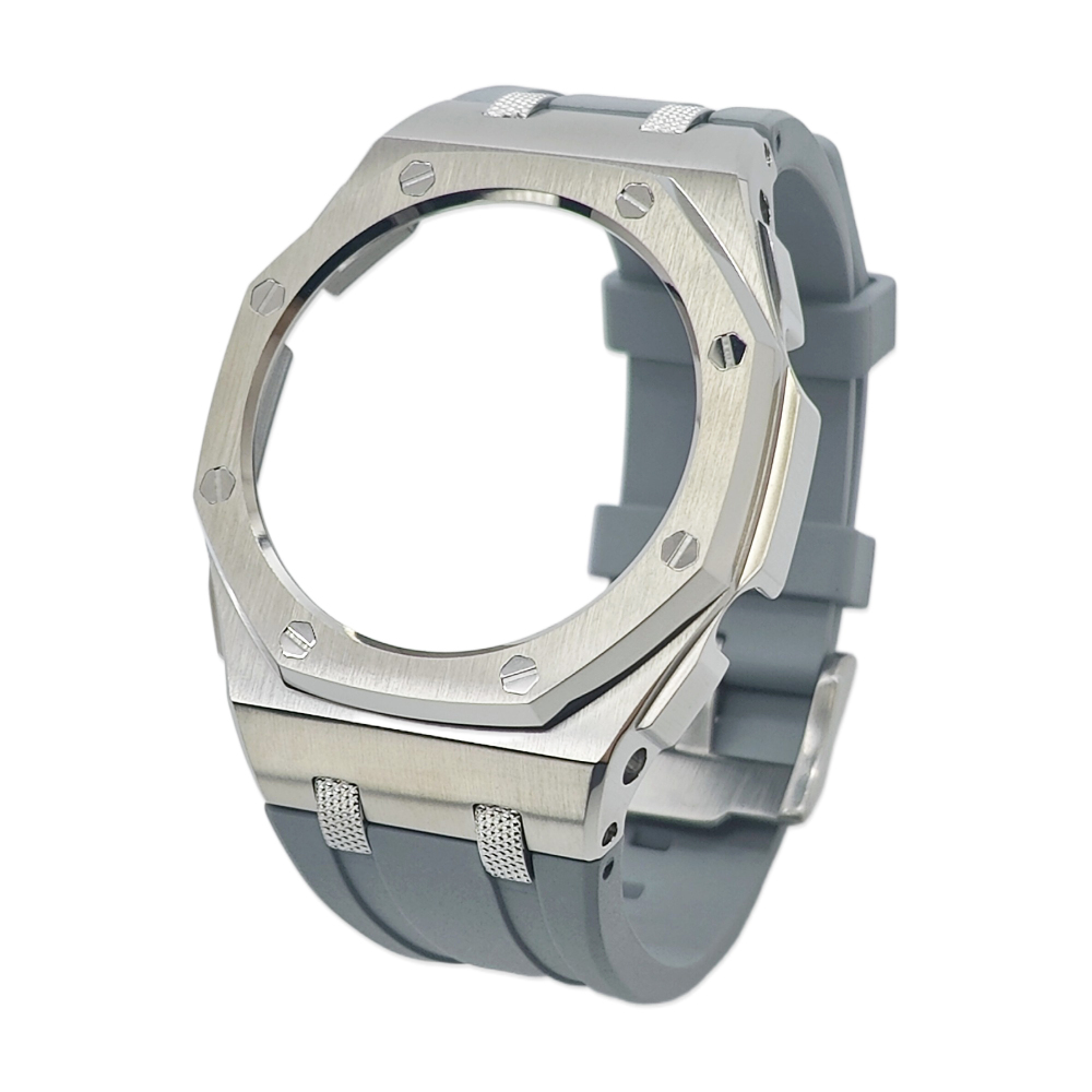 New GA2100 Farm Oak Offshore Knurled Textured Studs 44mm Stainless Steel Shell High Quality Viton Strap