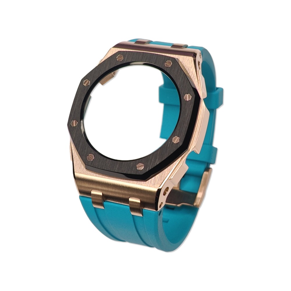 GMAS2100 Casioak MINI Curve Offshore for Thin Wrists Rose gold Black