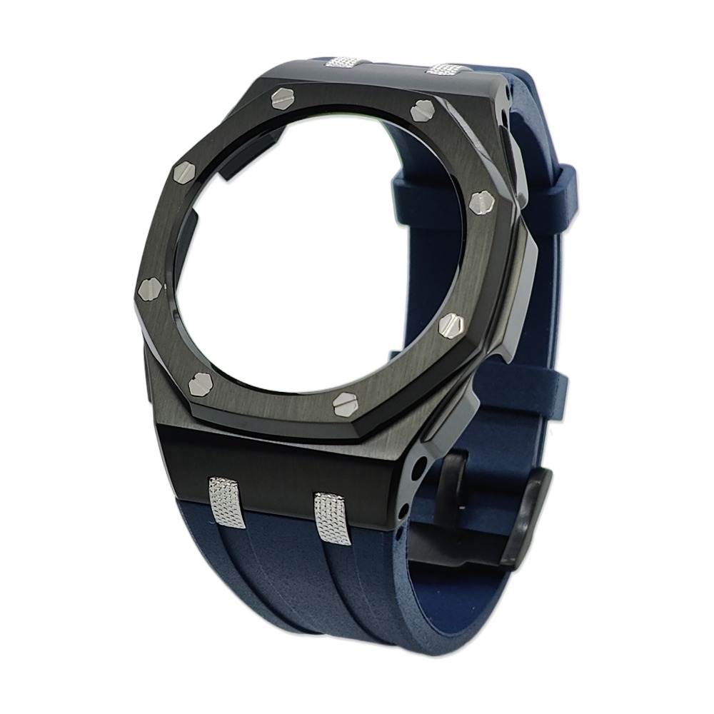 New GA2100 Farm Oak Offshore Knurled Textured Studs 44mm Stainless Steel Shell High Quality Viton Strap