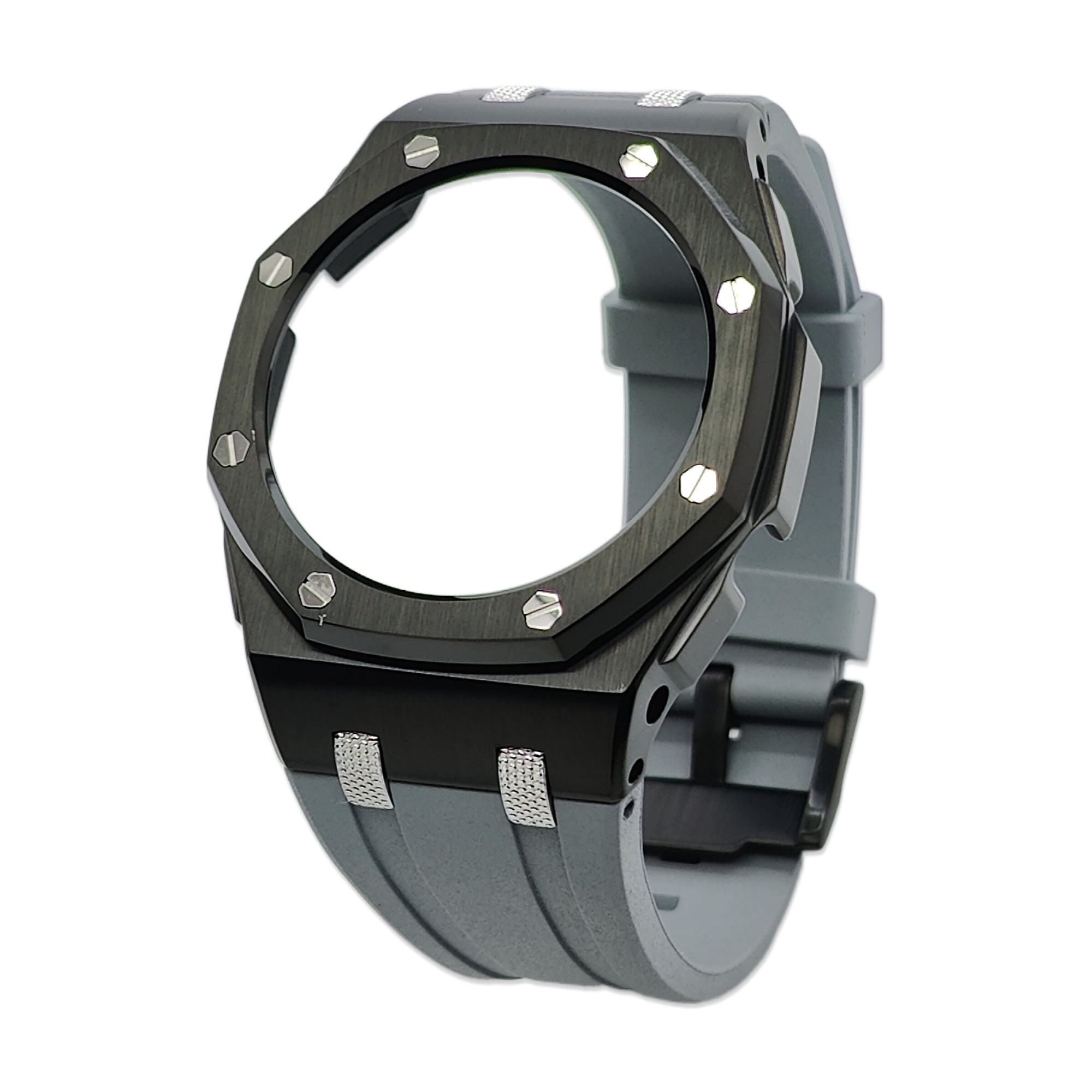New GA2100 Farm Oak Offshore Knurled Textured Studs 44mm Stainless Steel Shell High Quality Viton Strap