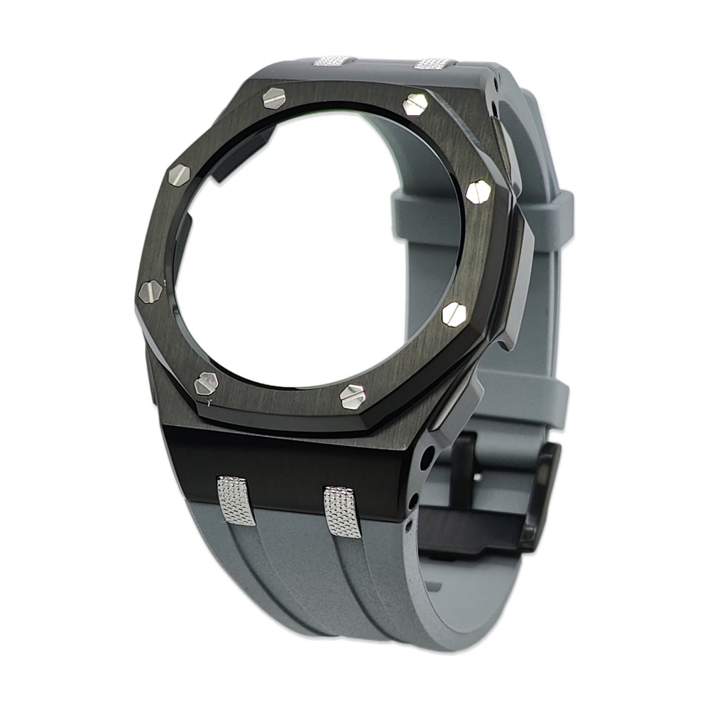 New GA2100 Farm Oak Offshore Knurled Textured Studs 44mm Stainless Steel Shell High Quality Viton Strap