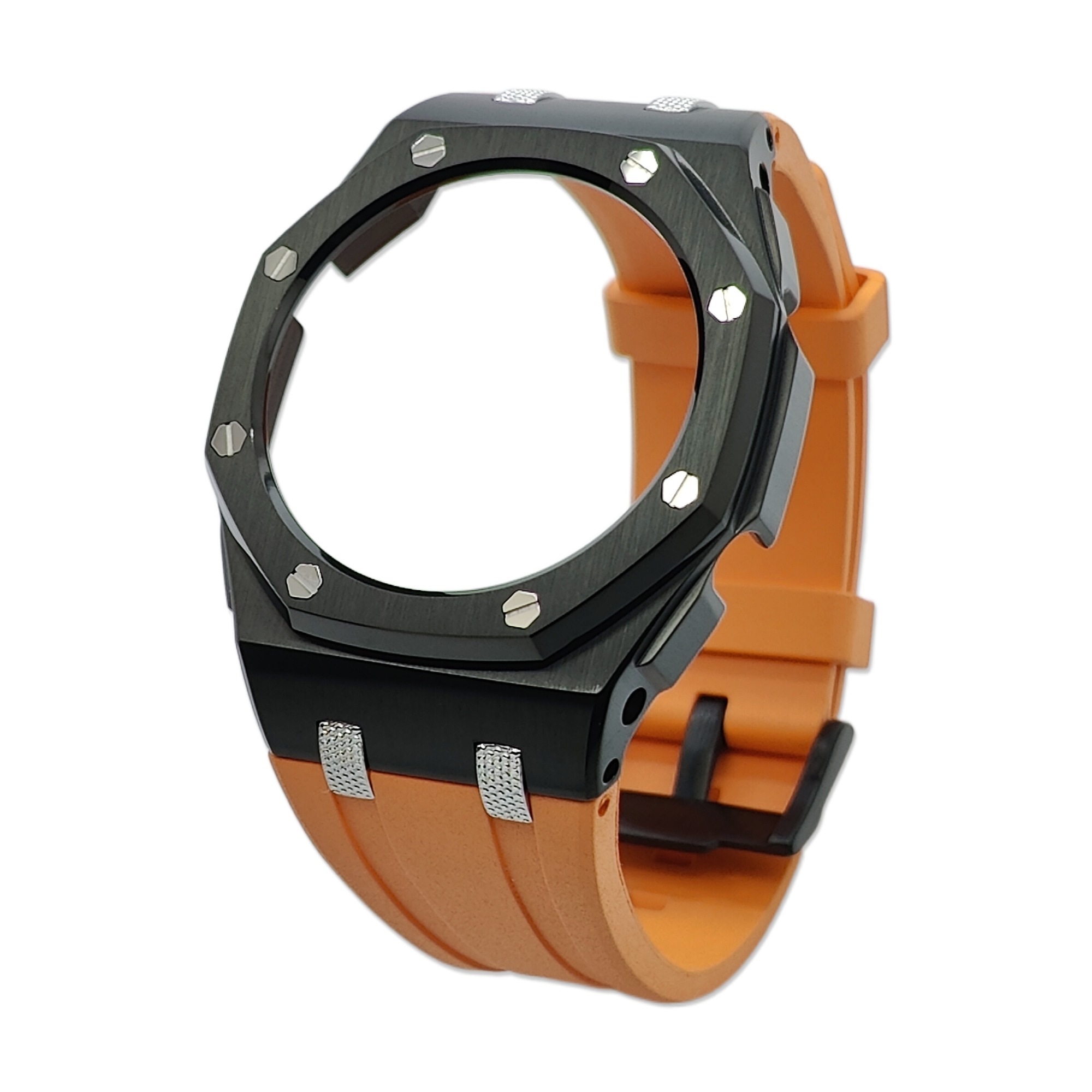 New GA2100 Farm Oak Offshore Knurled Textured Studs 44mm Stainless Steel Shell High Quality Viton Strap