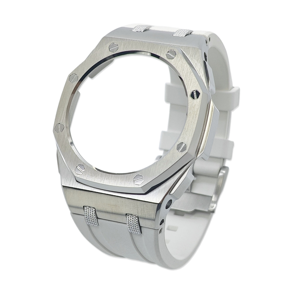 New GA2100 Farm Oak Offshore Knurled Textured Studs 44mm Stainless Steel Shell High Quality Viton Strap