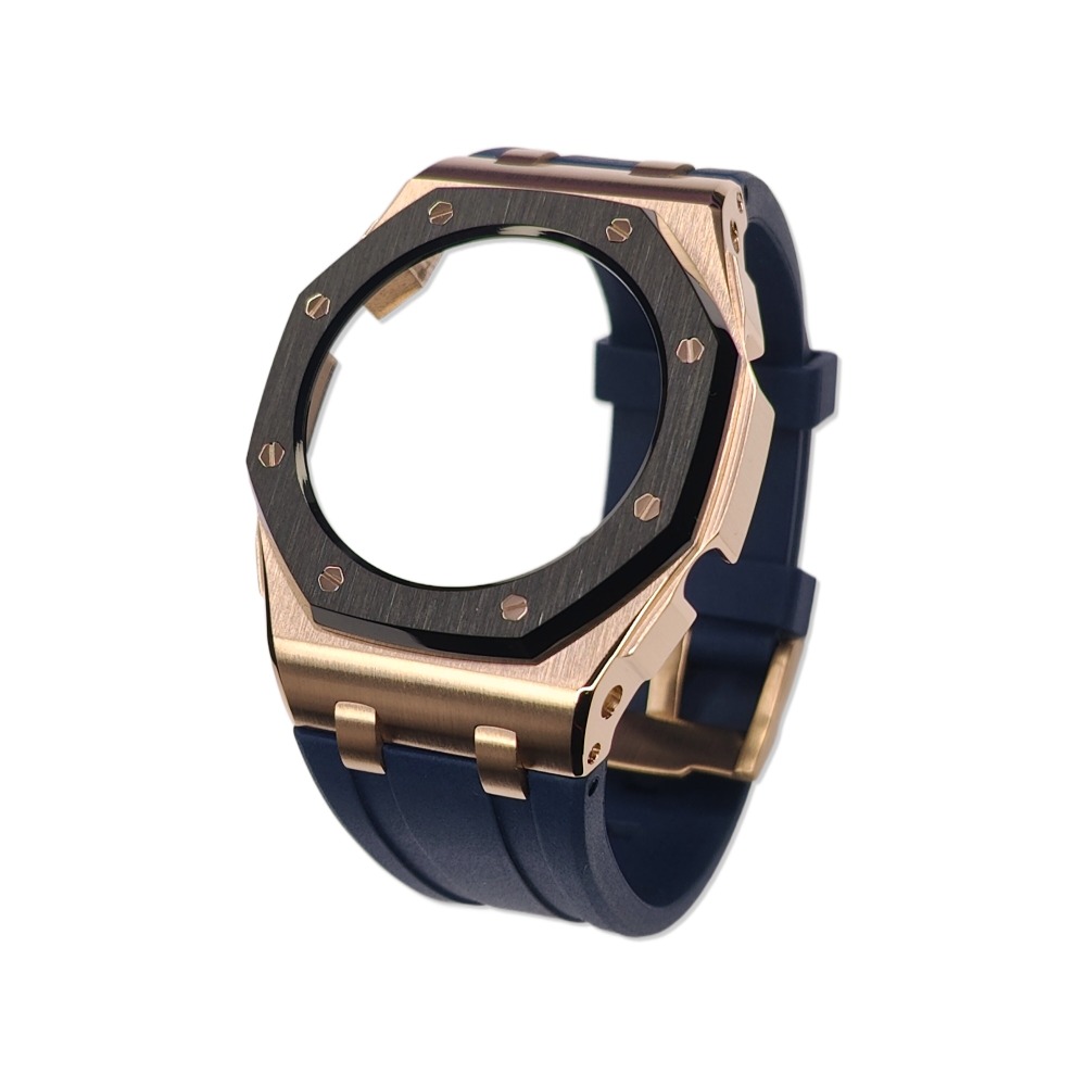 GMAS2100 Casioak MINI Curve Offshore for Thin Wrists Rose gold Black