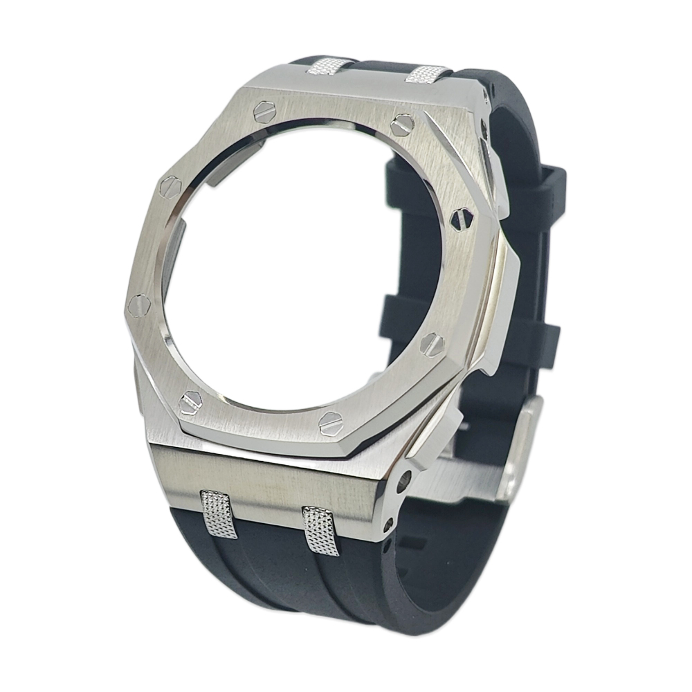 New GA2100 Farm Oak Offshore Knurled Textured Studs 44mm Stainless Steel Shell High Quality Viton Strap