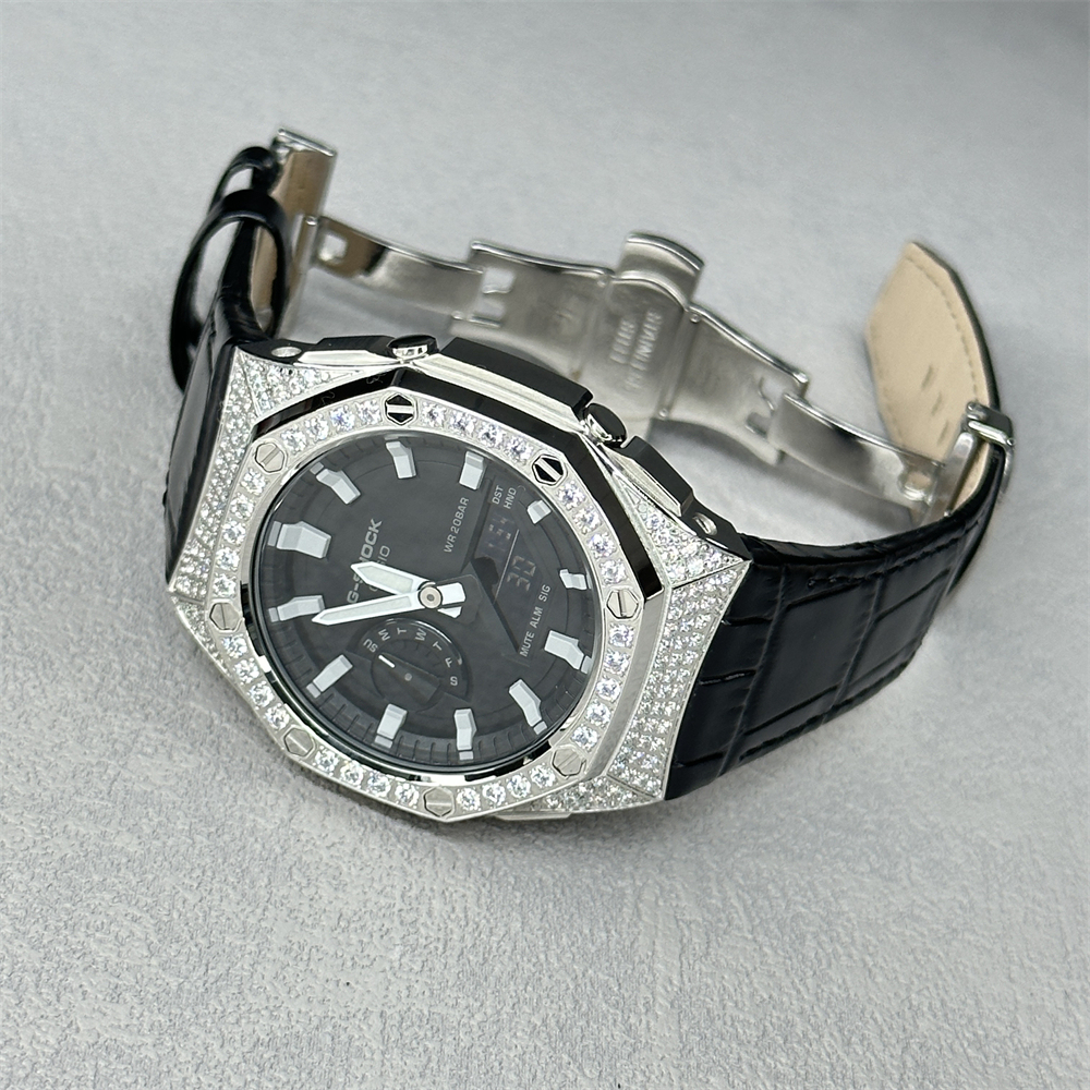 GA2100/2110/B2100 CasiOak Diamond Concept Reversible Leather Strap