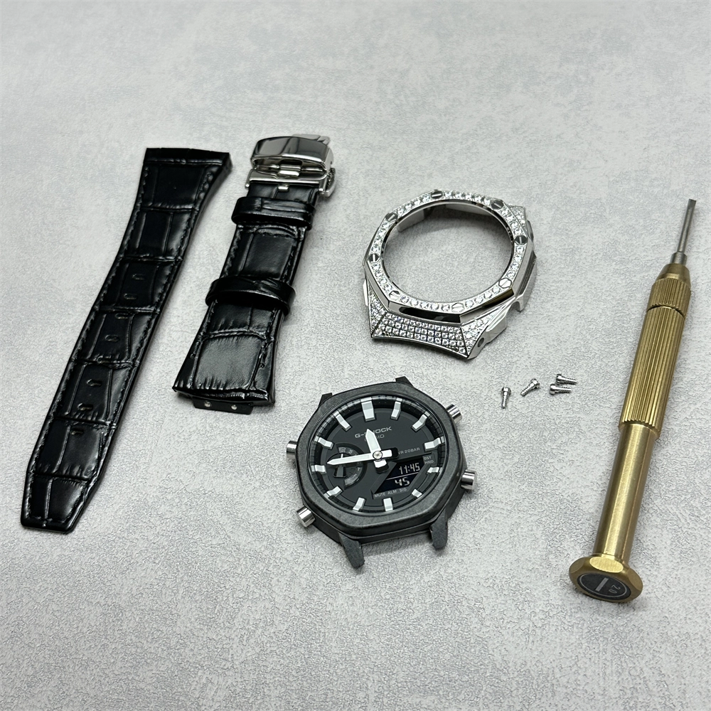 GA2100/2110/B2100 CasiOak Diamond Concept Reversible Leather Strap