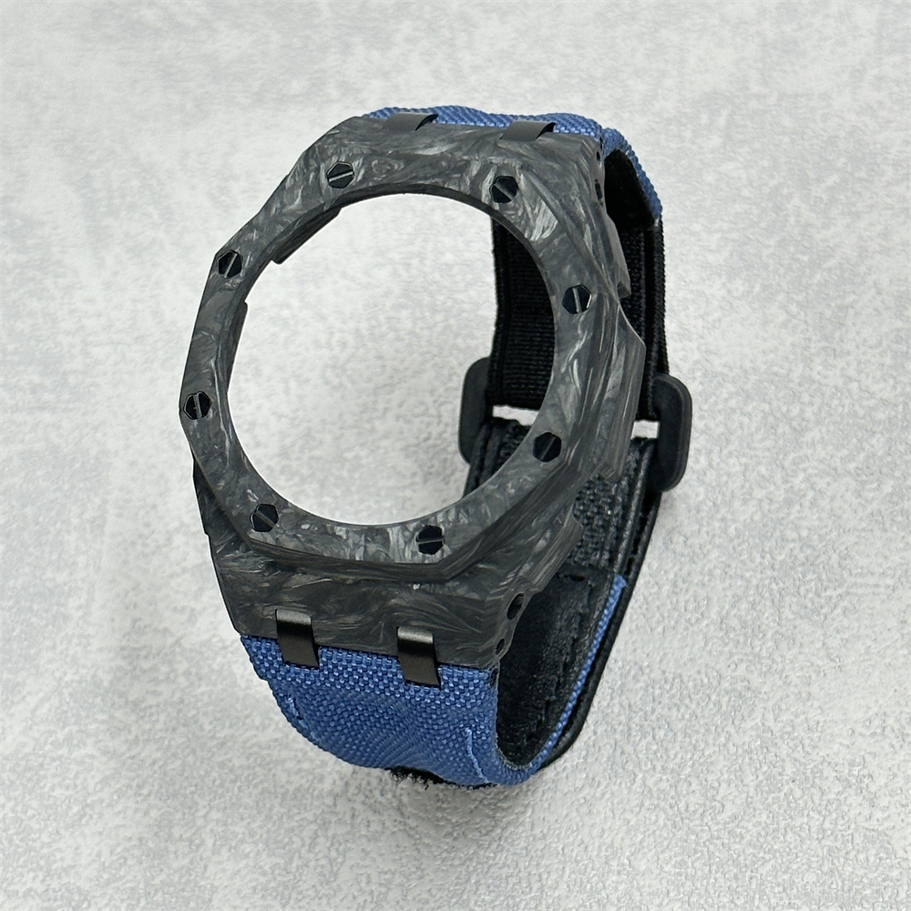 GA2100/2110/B2100 CasiOak Carbon Fiber Bezel Canvas Velcro Strap Conversion Kit