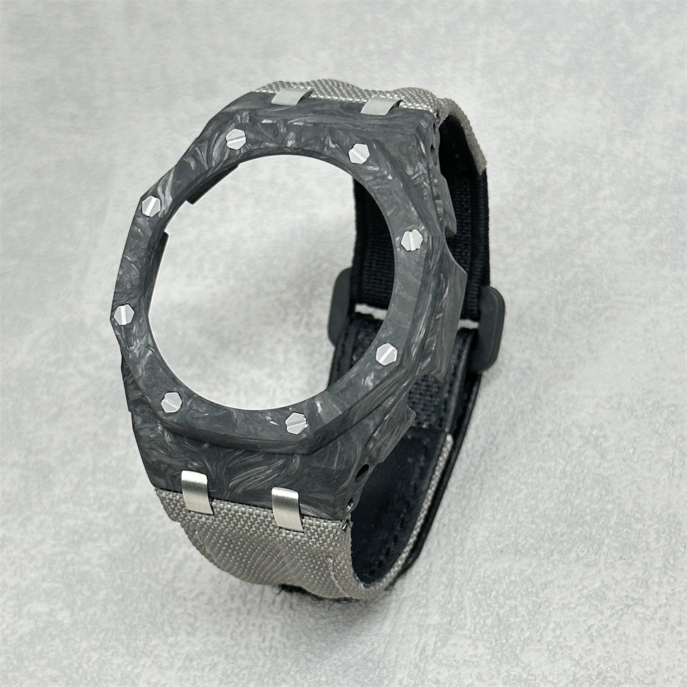 GA2100/2110/B2100 CasiOak Carbon Fiber Bezel Canvas Velcro Strap Conversion Kit