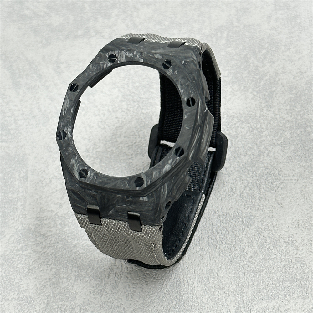 GA2100/2110/B2100 CasiOak Carbon Fiber Bezel Canvas Velcro Strap