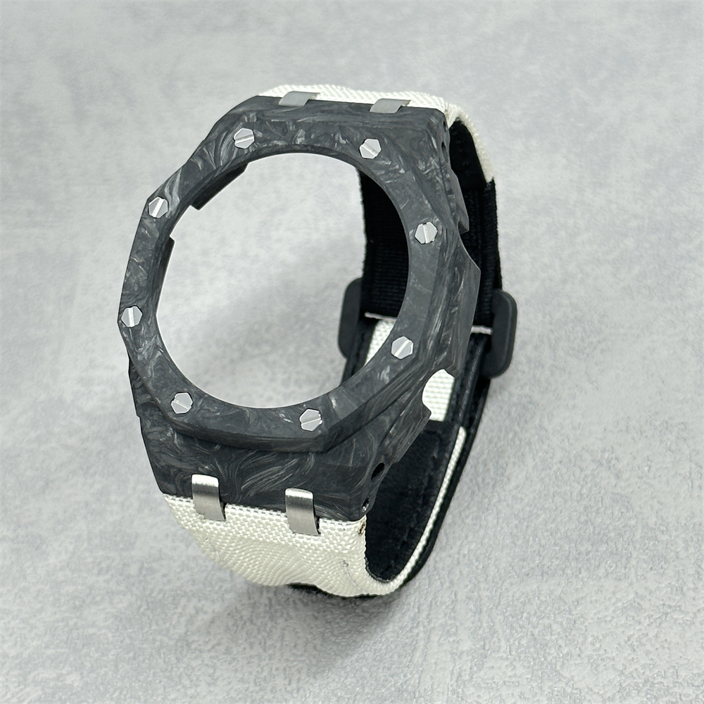 GA2100/2110/B2100 CasiOak Carbon Fiber Bezel Canvas Velcro Strap Conversion Kit