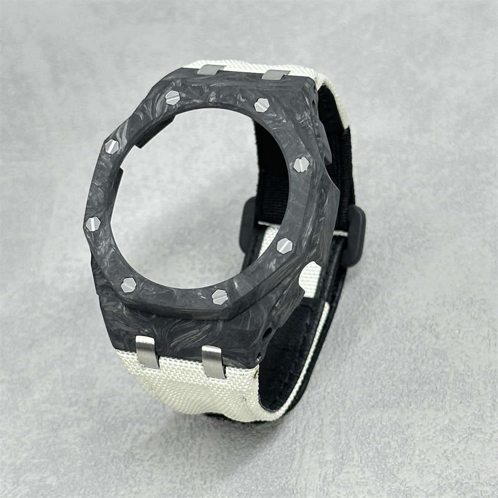 GA2100/2110/B2100 CasiOak Carbon Fiber Bezel Canvas Velcro Strap Conversion Kit