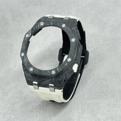 GA2100/2110/B2100 CasiOak Carbon Fiber Bezel Canvas Velcro Strap Conversion Kit