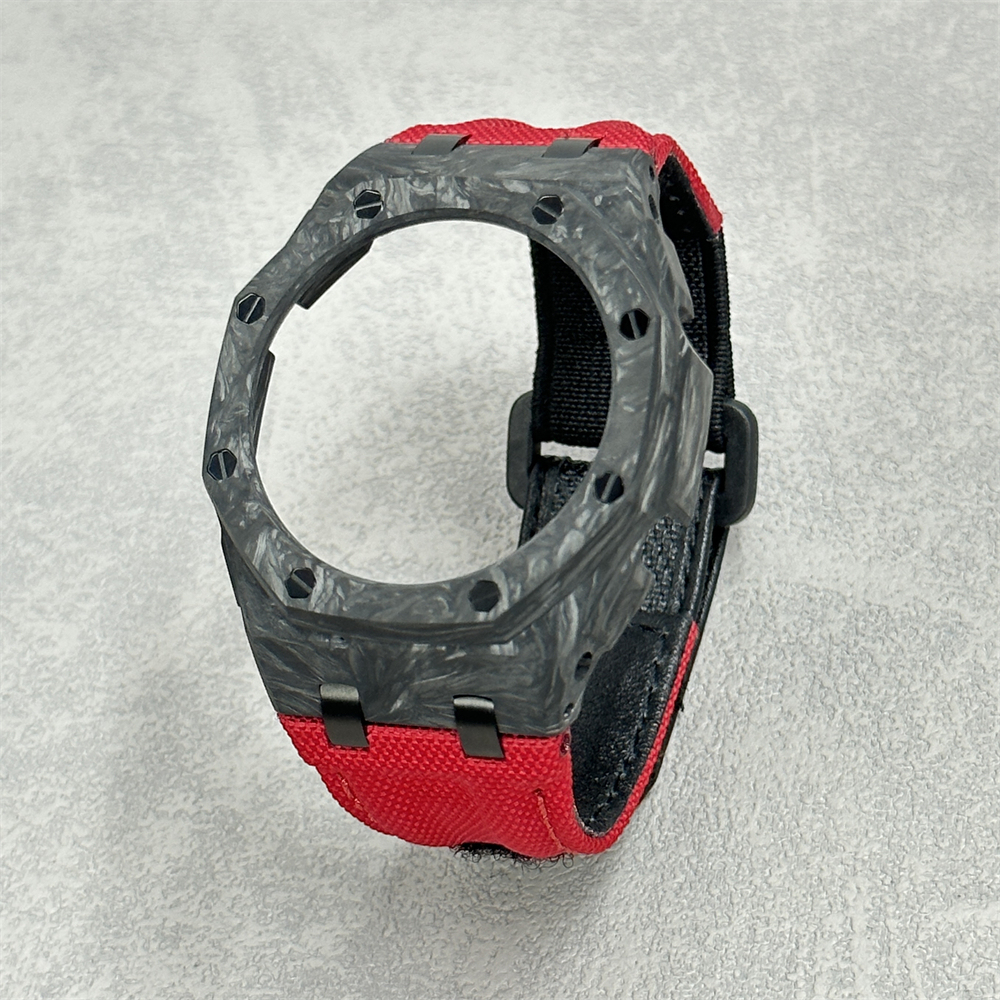 GA2100/2110/B2100 CasiOak Carbon Fiber Bezel Canvas Velcro Strap Conversion Kit