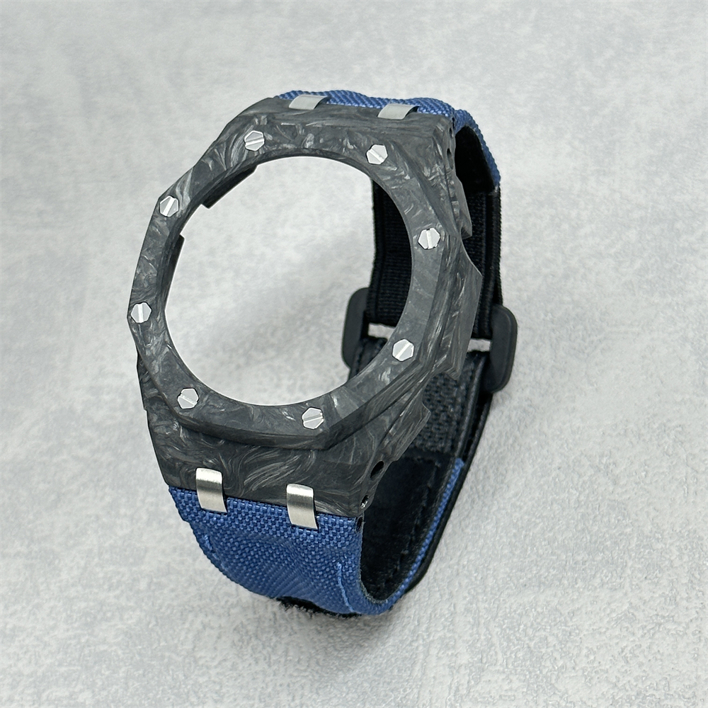 GA2100/2110/B2100 CasiOak Carbon Fiber Bezel Canvas Velcro Strap Conversion Kit