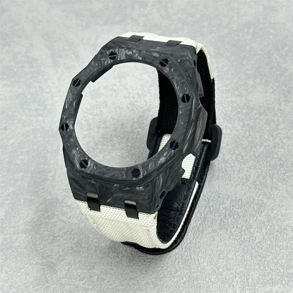 GA2100/2110/B2100 CasiOak Carbon Fiber Bezel Canvas Velcro Strap Conversion Kit