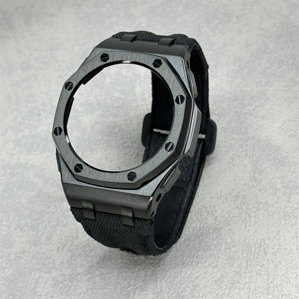 GA2100/2110/B2100 CasiOak Offshore Bezel Canvas Nylon Velcro Strap Set