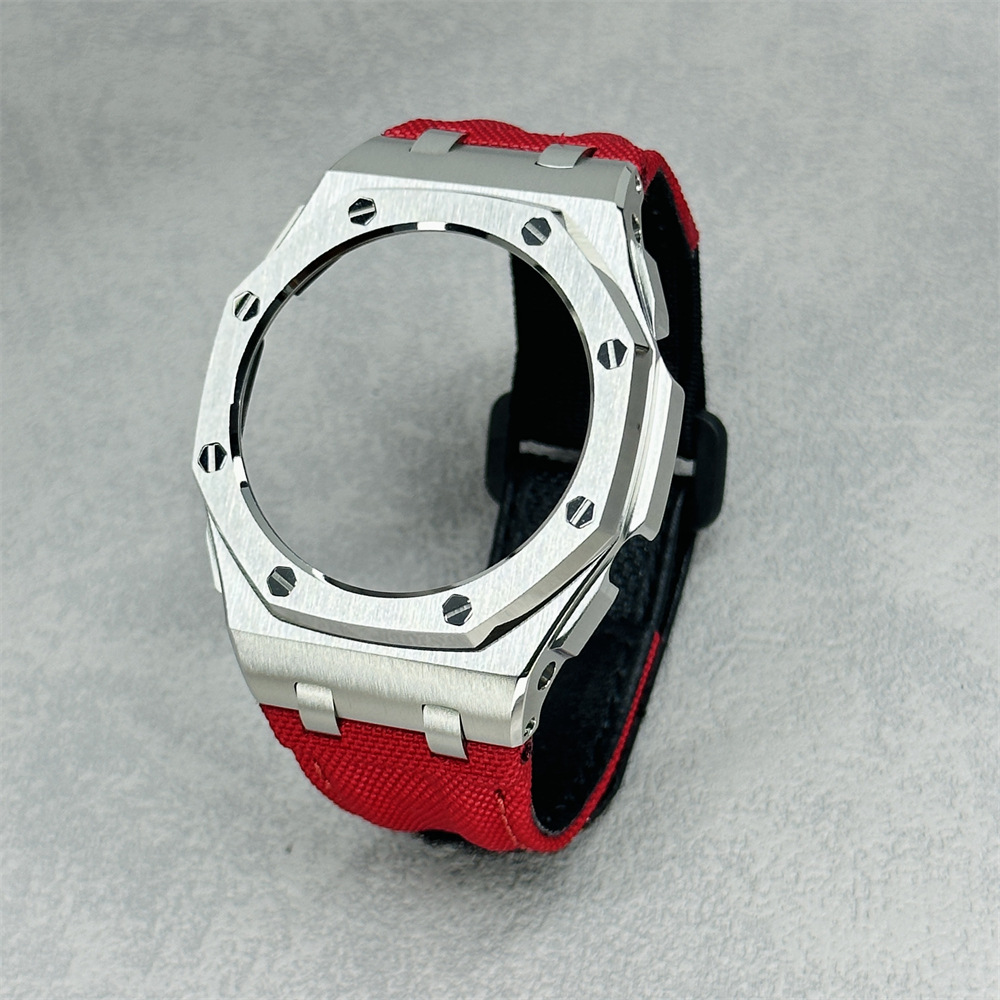 GA2100/2110/B2100 CasiOak Offshore Bezel Canvas Nylon Velcro Strap Set