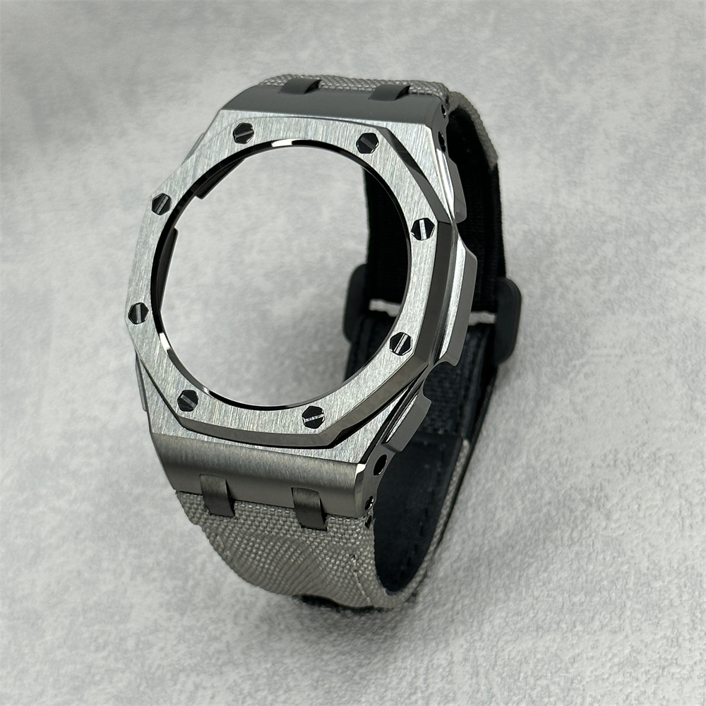 GA2100/2110/B2100 CasiOak Offshore Bezel Canvas Nylon Velcro Strap Set