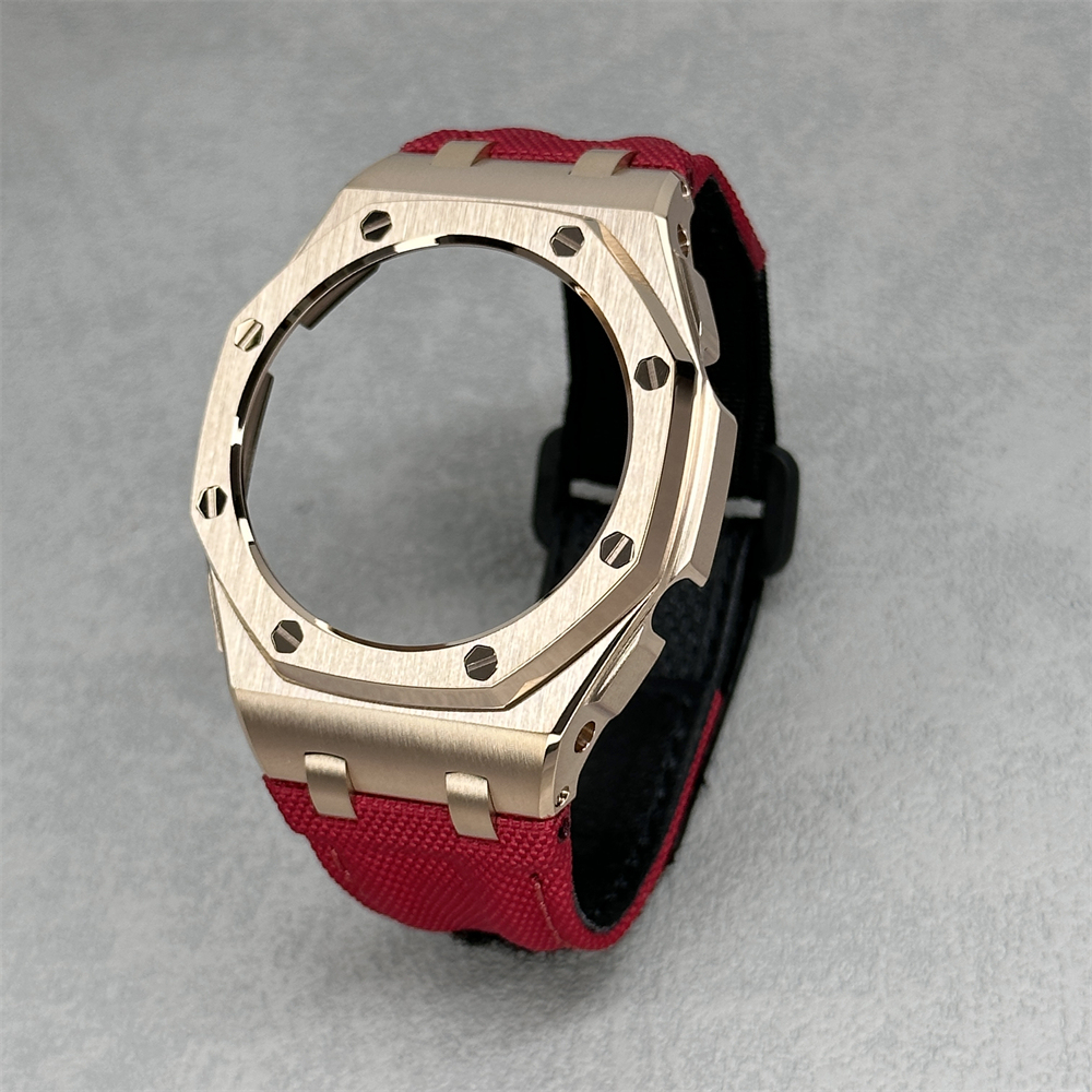 GA2100/2110/B2100 CasiOak Offshore Bezel Canvas Nylon Velcro Strap Set