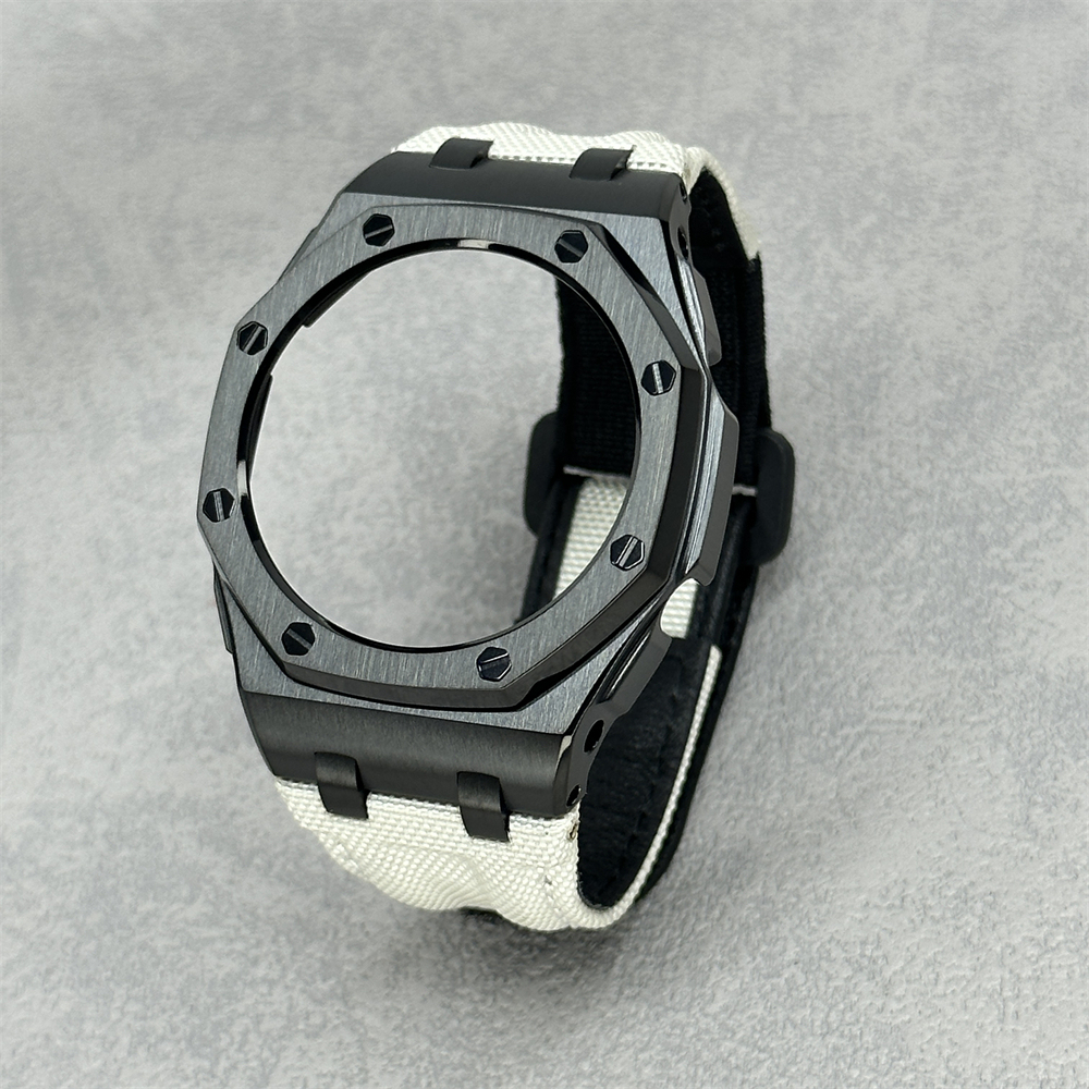 GA2100/2110/B2100 CasiOak Offshore Bezel Canvas Nylon Velcro Strap Set