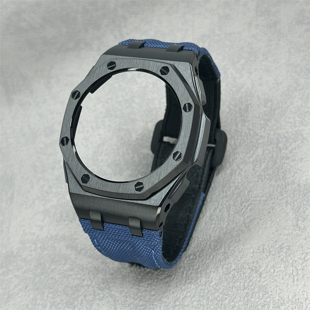 GA2100/2110/B2100 CasiOak Offshore Bezel Canvas Nylon Velcro Strap Set