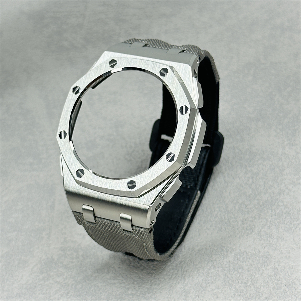 GA2100/2110/B2100 CasiOak Offshore Bezel Canvas Nylon Velcro Strap Set
