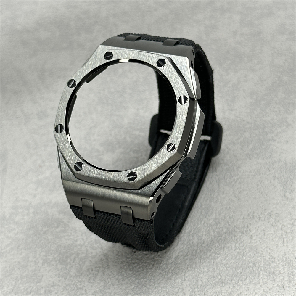 GA2100/2110/B2100 CasiOak Offshore Bezel Canvas Nylon Velcro Strap Set