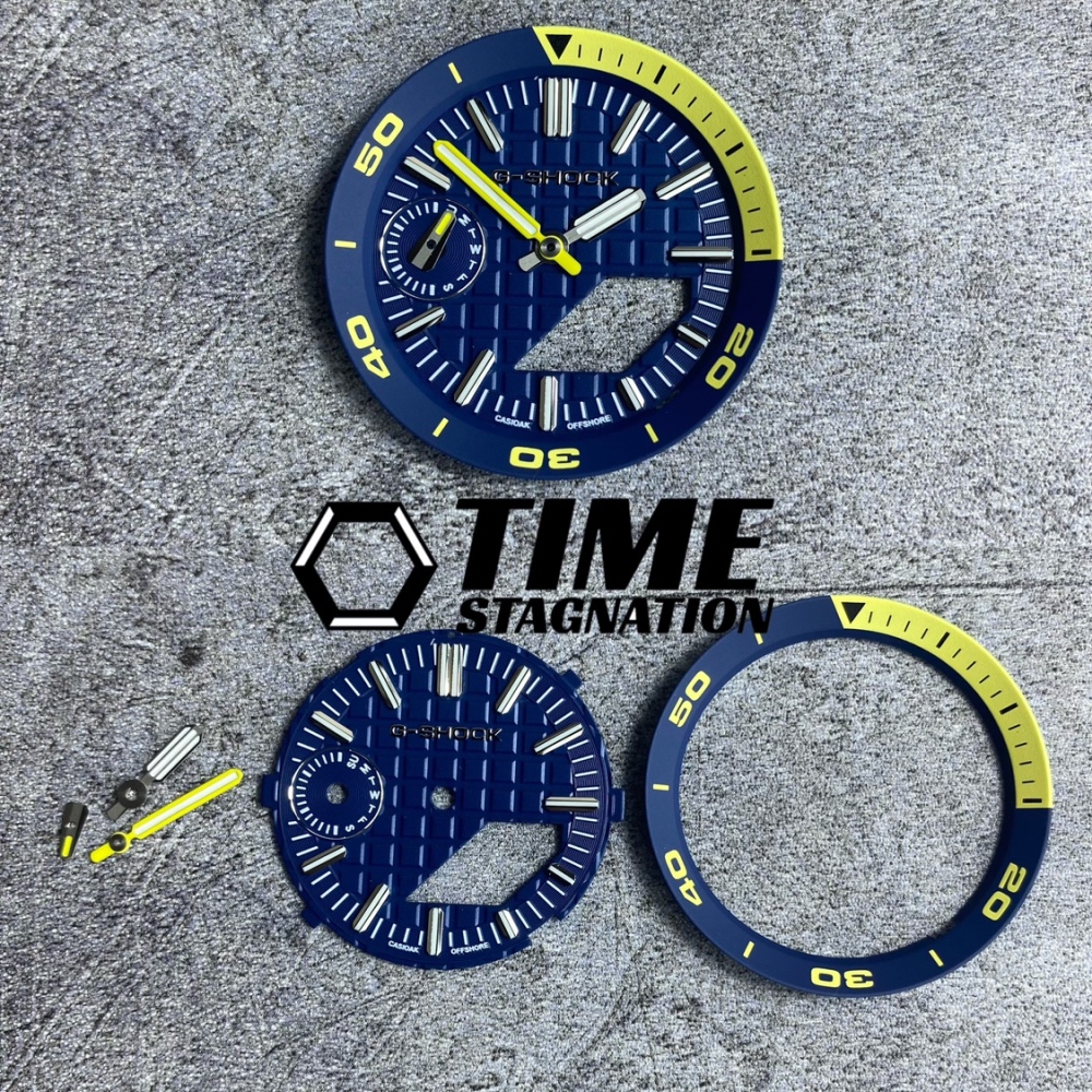 CasiOak modified GA2100 waffle style luminous dial hands scale ring watch accessories suitable for Casio GA-2100