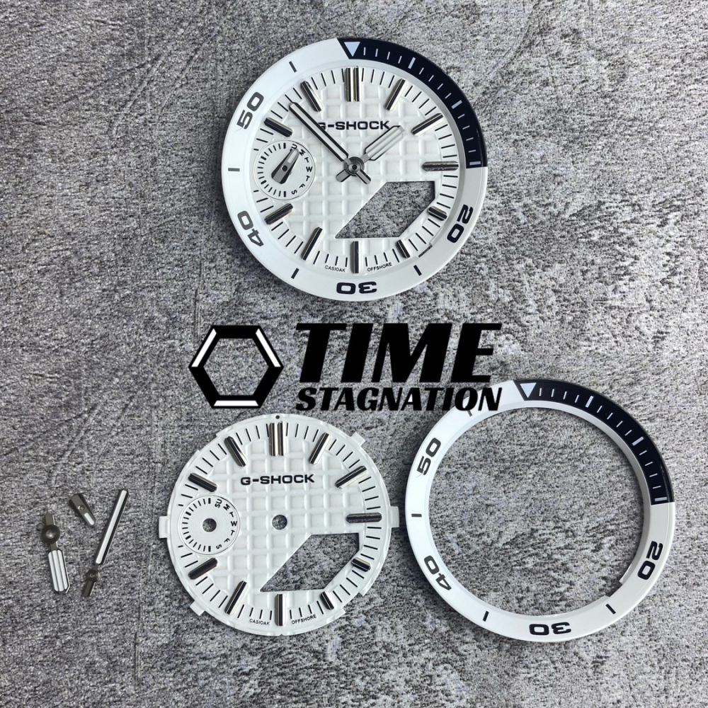 CasiOak modified GA2100 waffle style luminous dial hands scale ring watch accessories suitable for Casio GA-2100