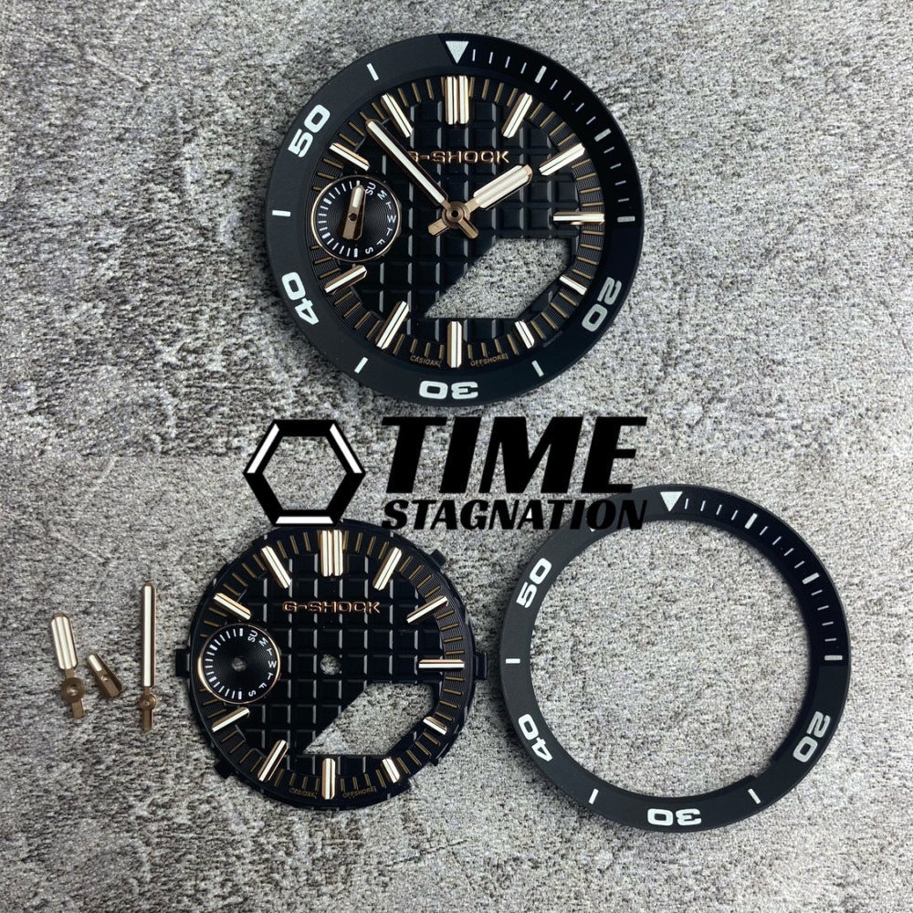 CasiOak modified GA2100 waffle style luminous dial hands scale ring watch accessories suitable for Casio GA-2100