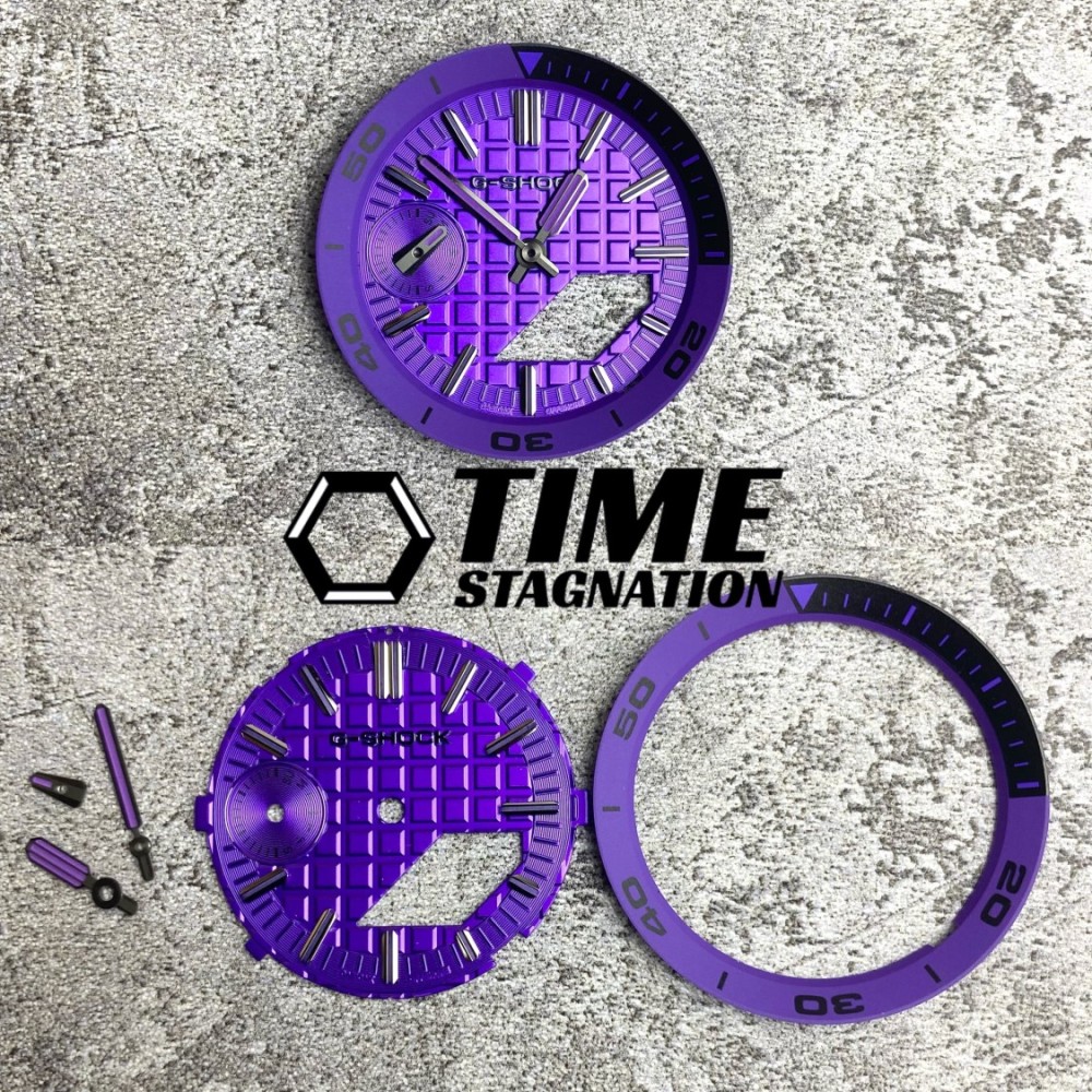CasiOak modified GA2100 waffle style luminous dial hands scale ring watch accessories suitable for Casio GA-2100