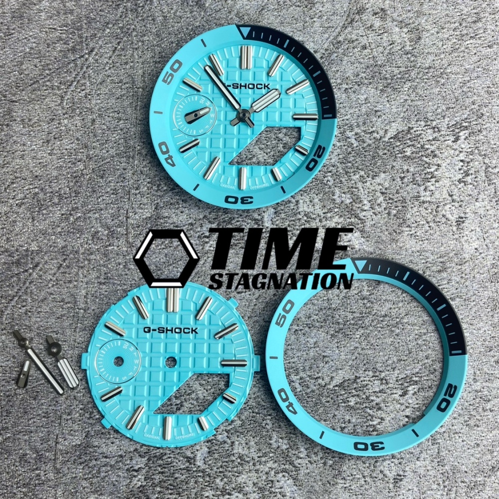 CasiOak modified GA2100 waffle style luminous dial hands scale ring watch accessories suitable for Casio GA-2100