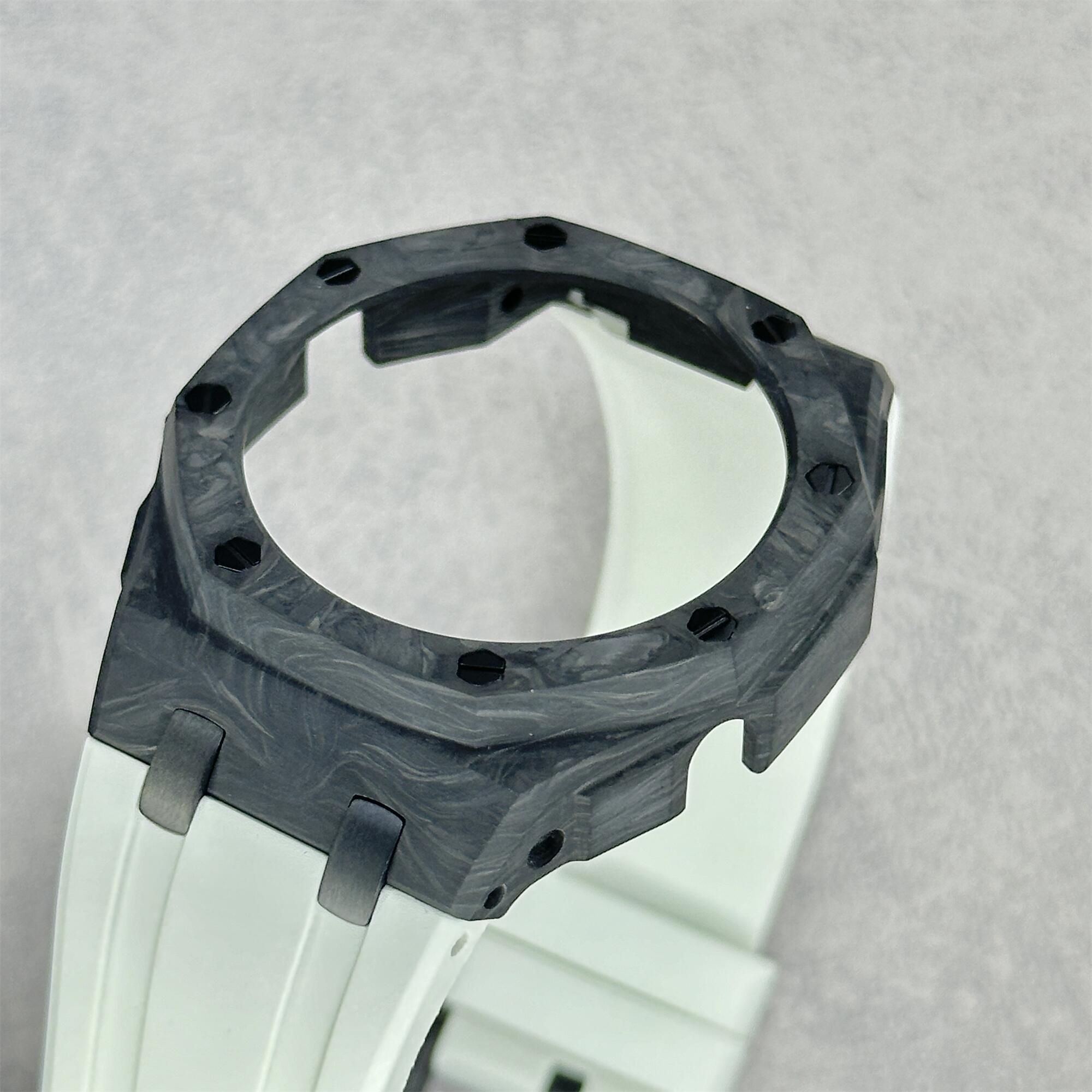 GA2100/2110/B2100 CasiOak Carbon Fiber Luminous Fluororubber Strap Modification Kit