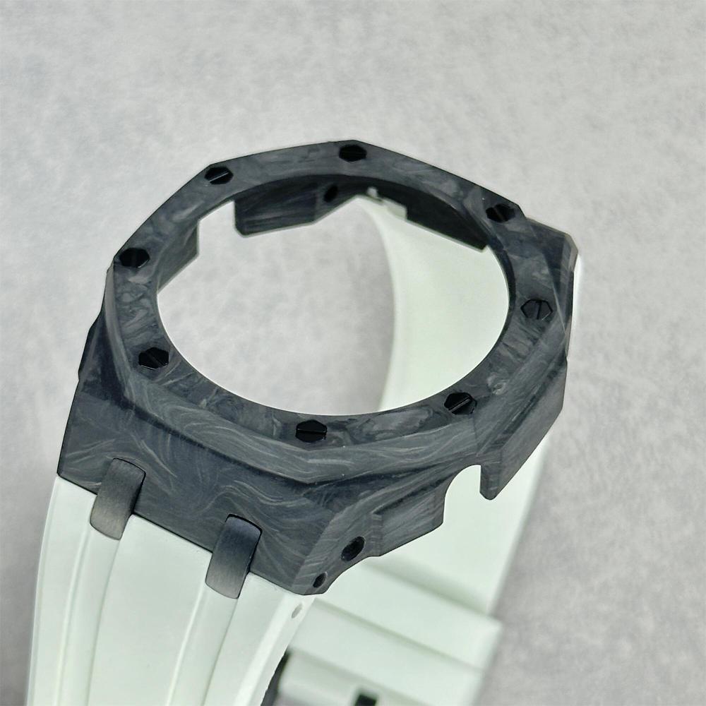 GA2100/2110/B2100 CasiOak Carbon Fiber Luminous Fluororubber Strap Modification Kit