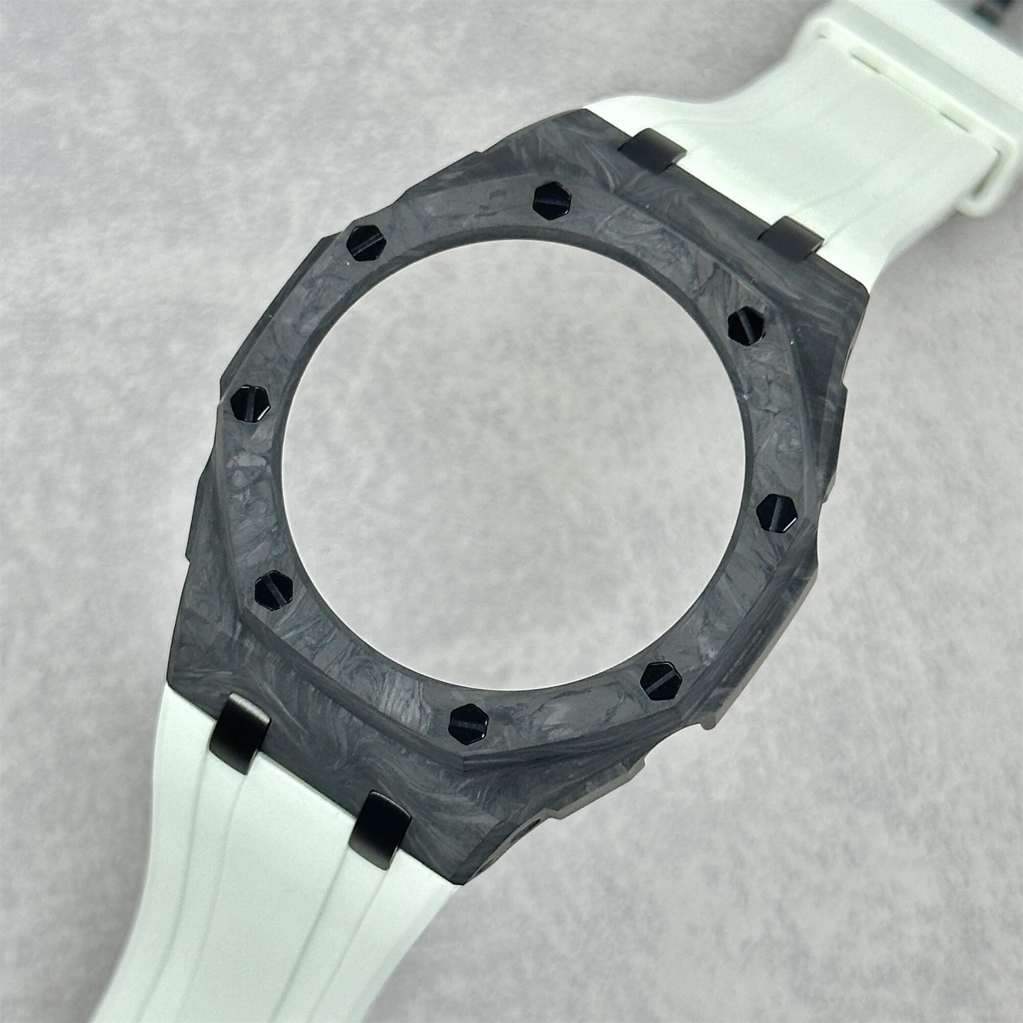 GA2100/2110/B2100 CasiOak Carbon Fiber Luminous Fluororubber Strap Modification Kit