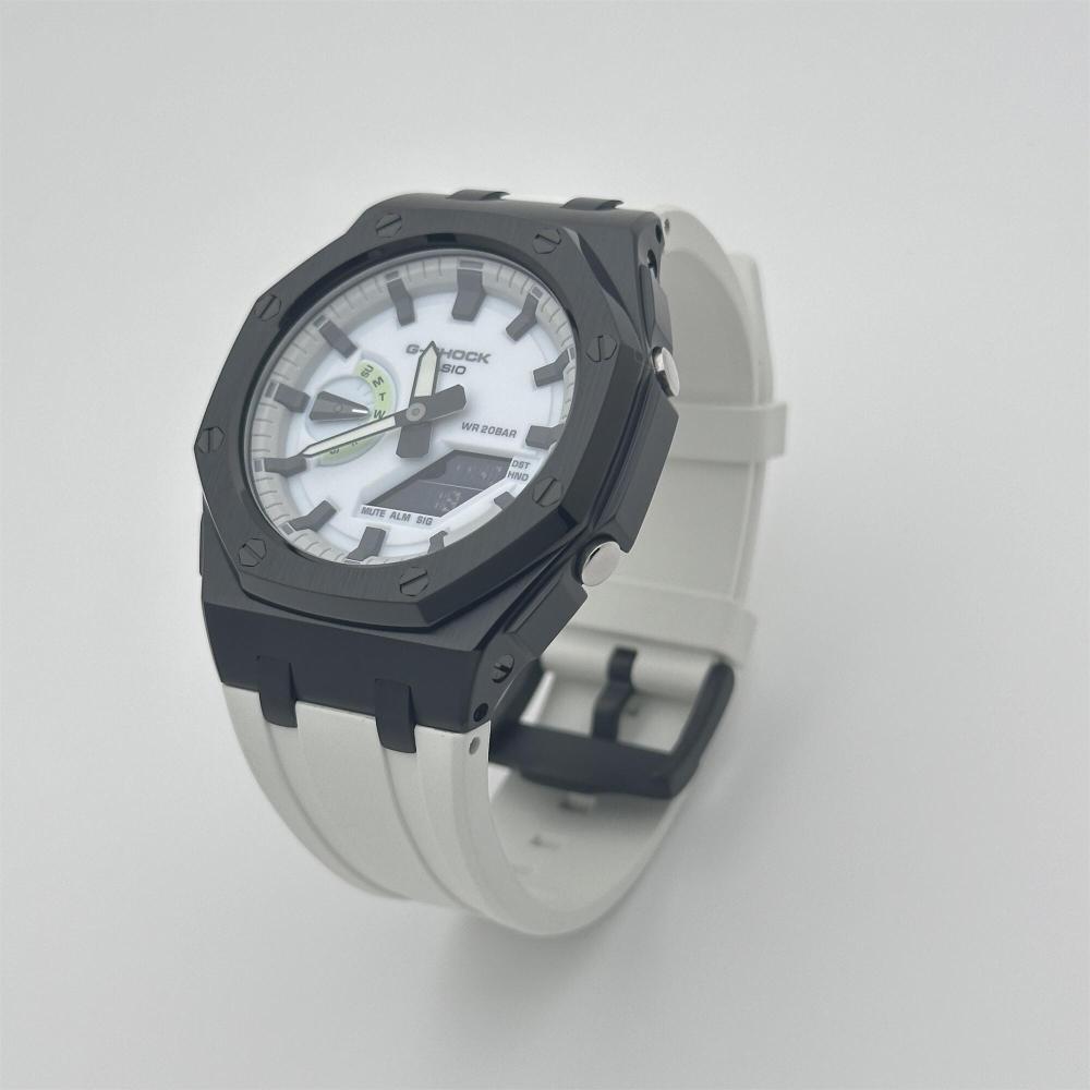 GA2100/2110/B2100 CasiOak Stainless steel Bezel luminous fluororubber strap modification kit