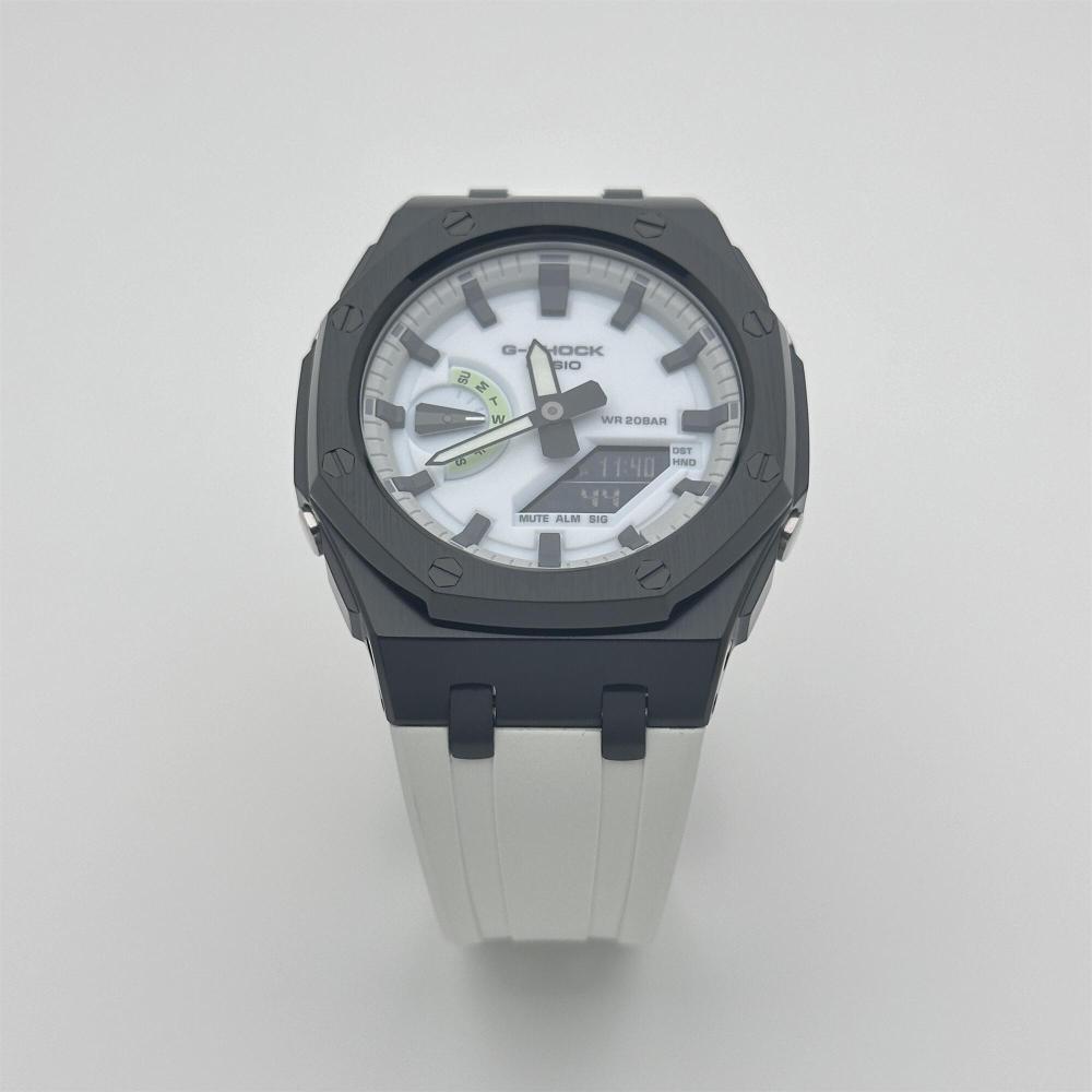 GA2100/2110/B2100 CasiOak Stainless steel Bezel luminous fluororubber strap modification kit