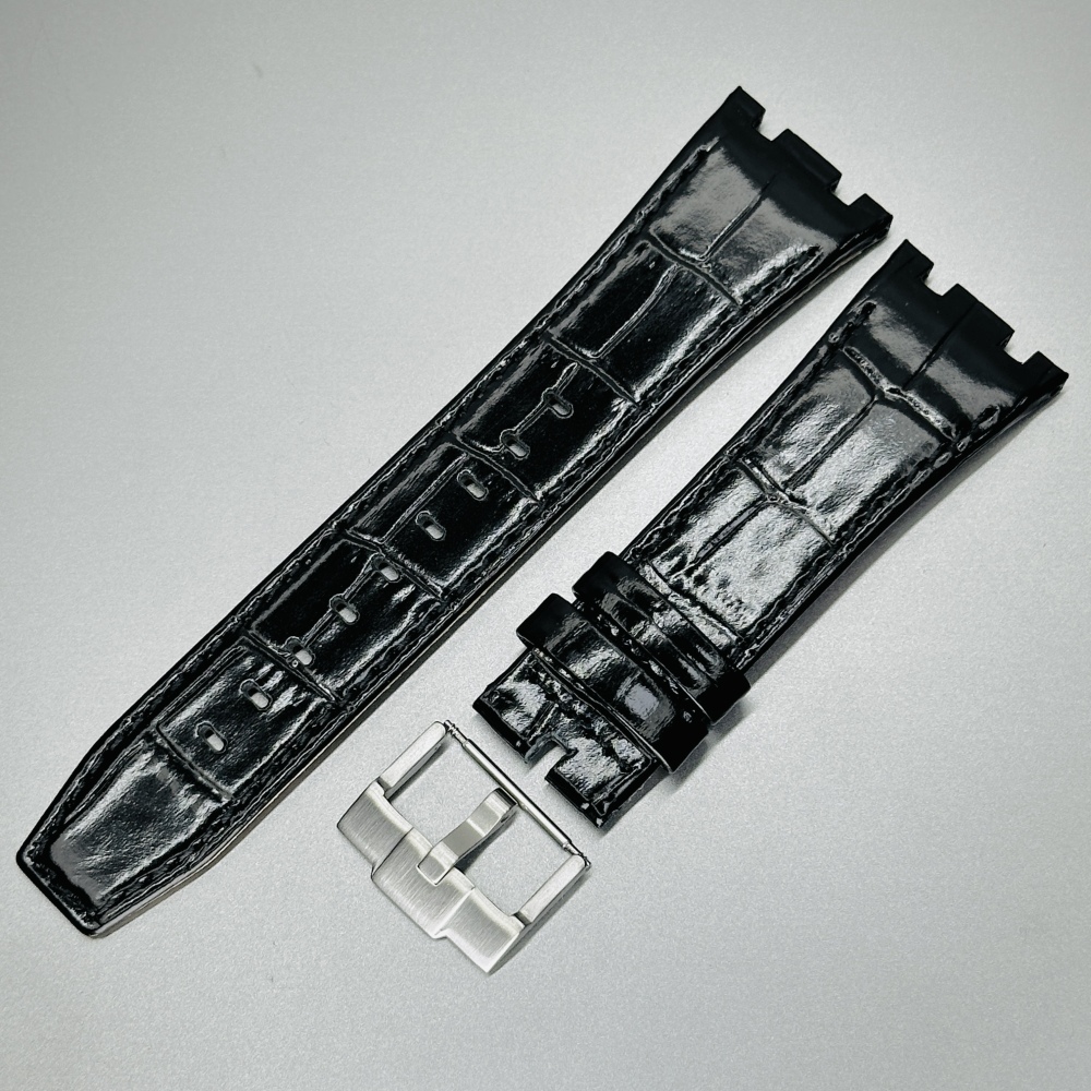 Double-sided leather strap