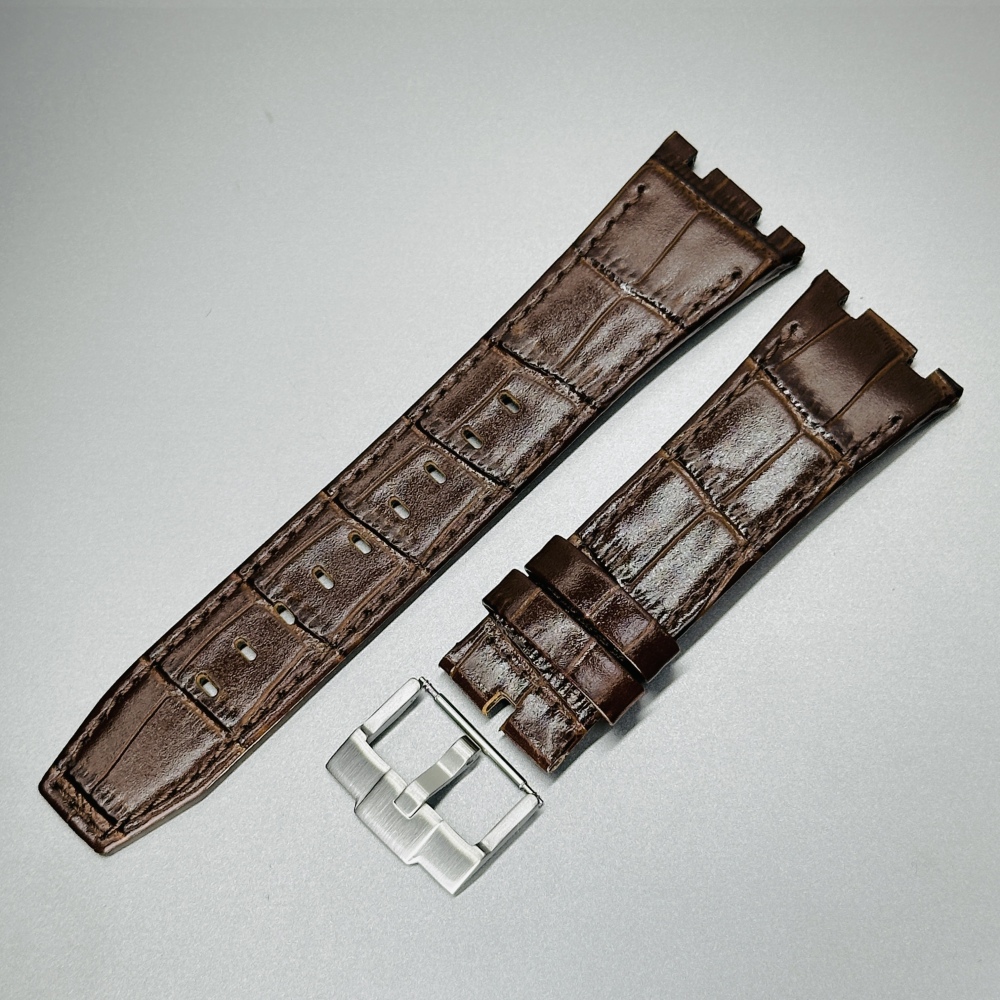 Double-sided leather strap