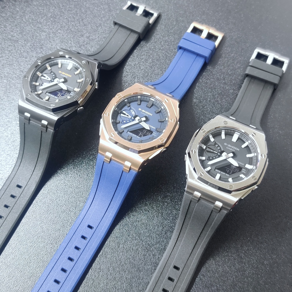 GA2100 Casioak Offshore Curve Style Silver