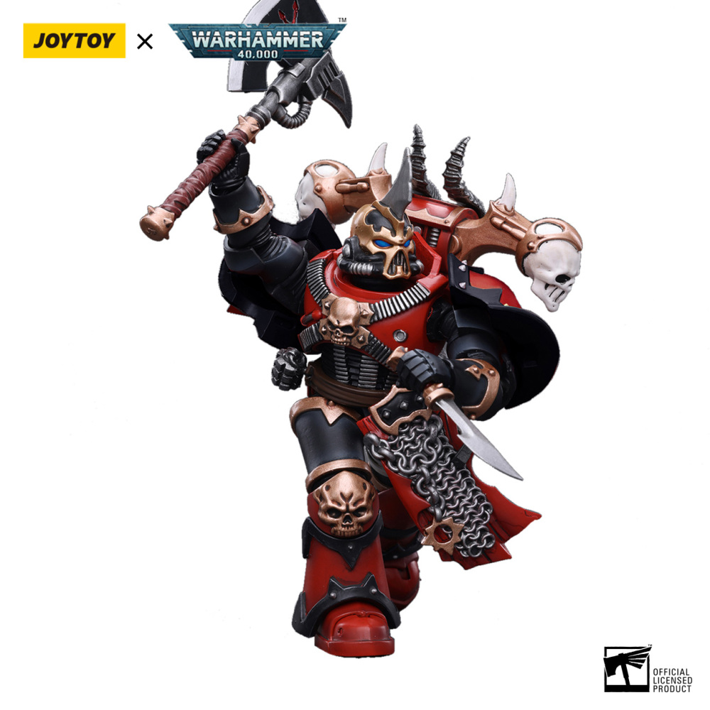 JOYTOYS  Warhammer40K Chaos Space Marines Red Corsairs Exalted Champion Gotor the Blade