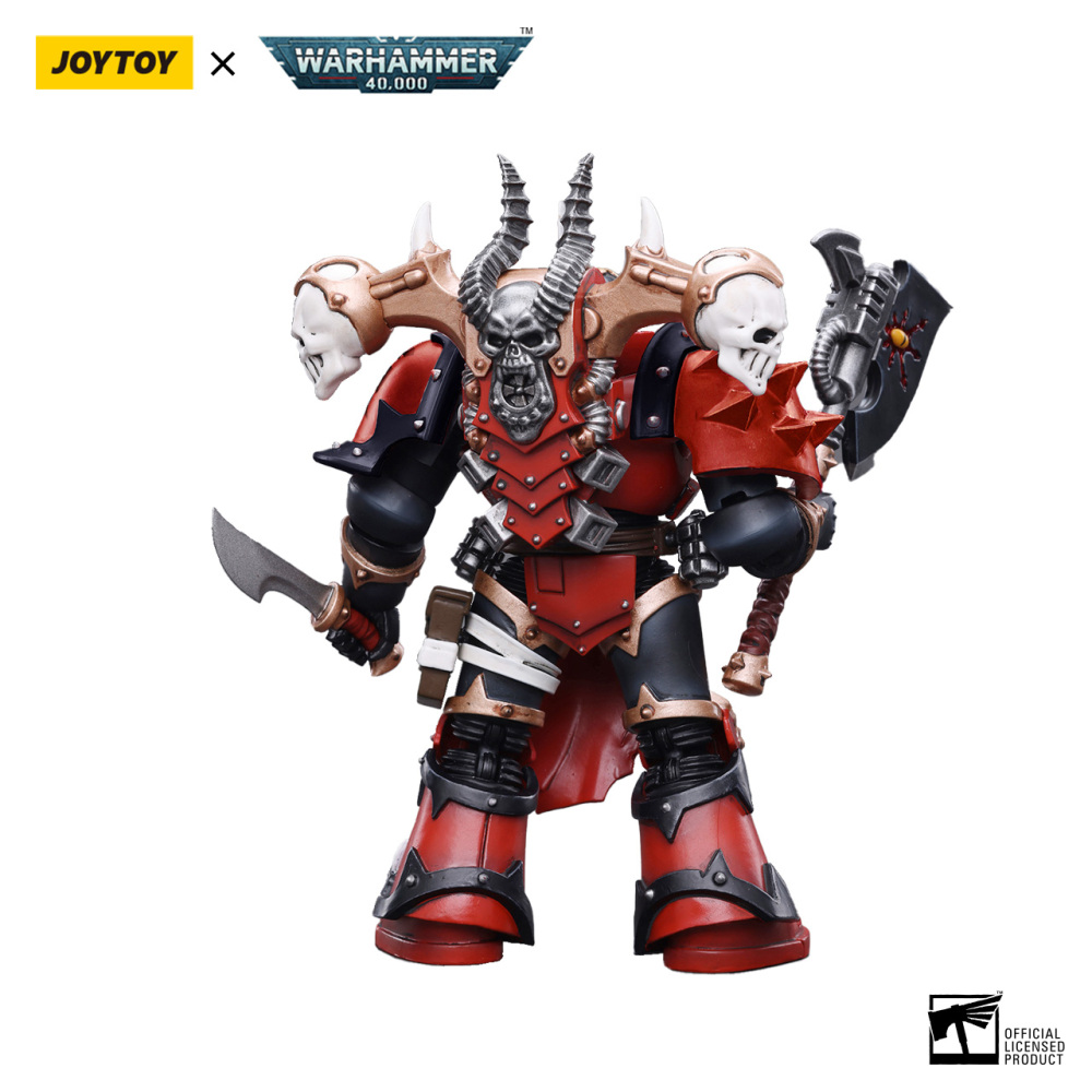JOYTOYS  Warhammer40K Chaos Space Marines Red Corsairs Exalted Champion Gotor the Blade