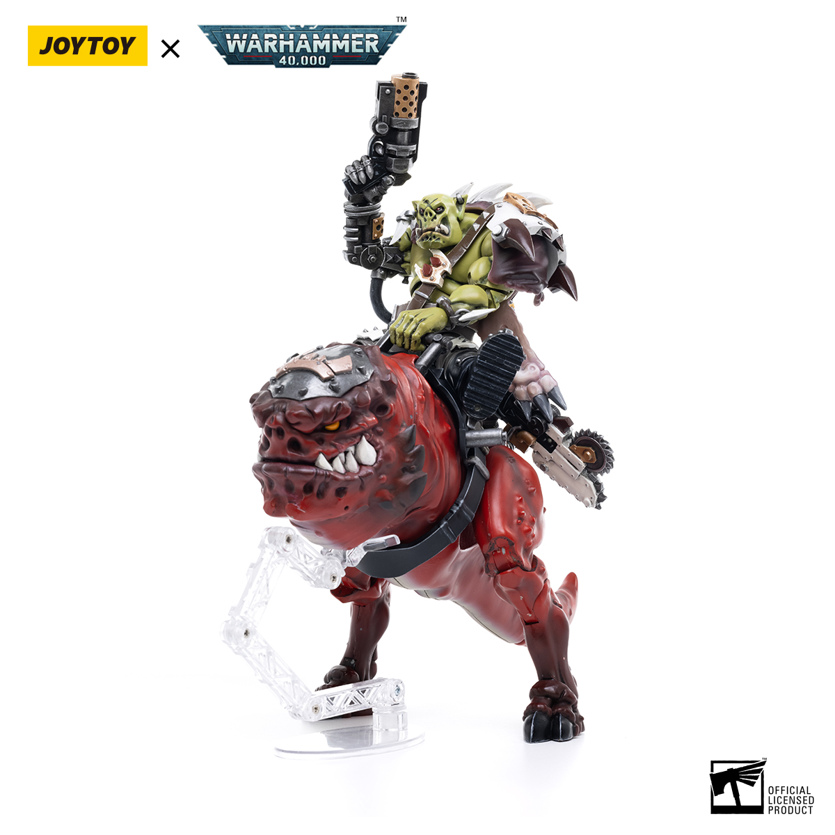 JoyToy Warhammer 40k Orks Squighog Nob On Smasha deals Squig 1/18 Action Figure