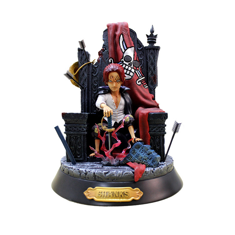One Piece GK Sitting Throne Red Hair
