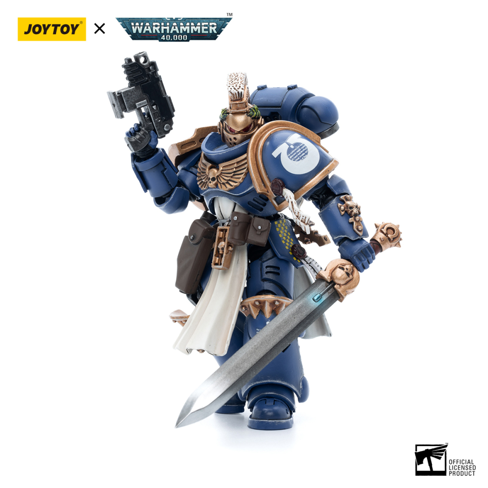 【New in May 2023】JOYTOY Warhammer 40K  Ultramarines Primaris Company Champion Brother Parnaeus