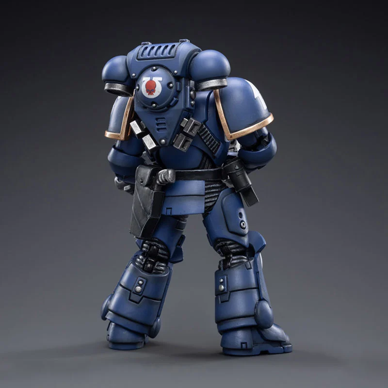 HiPlay JoyToy Warhammer 40K - Ultramarines Heroes Of The Chapter Brother Veteran Sergeant Castor, Scala 1:18 (12cm) - Figura Da Collezione