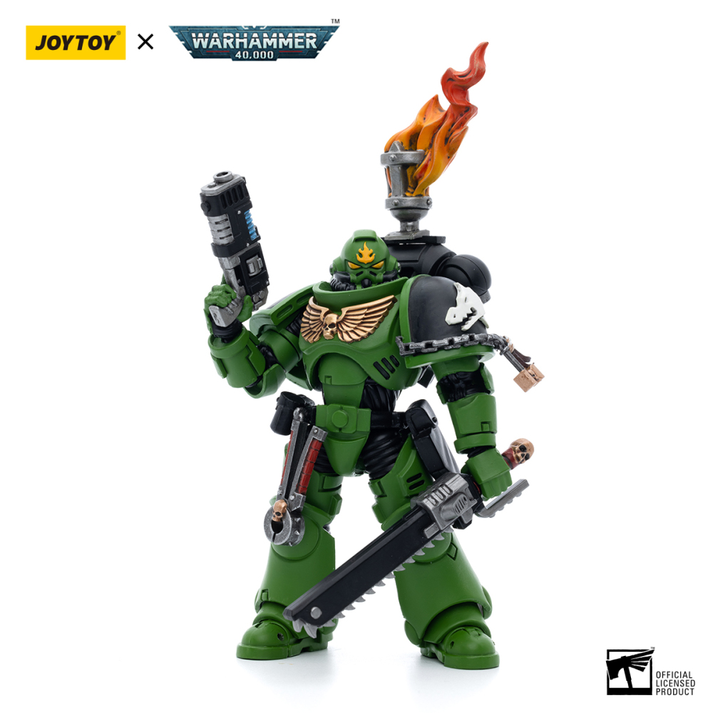 JOYTOY Warhammer 40K  Salamanders Intercessors Sergeant Tsek'gan