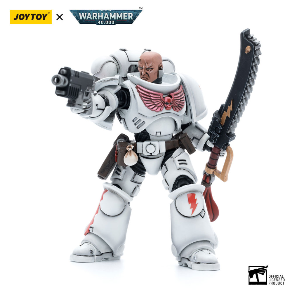 【New in July 2023】JOYTOY Warhammer 40K White Scars  Assault lntercessor  Sergeant Tsendbaatar