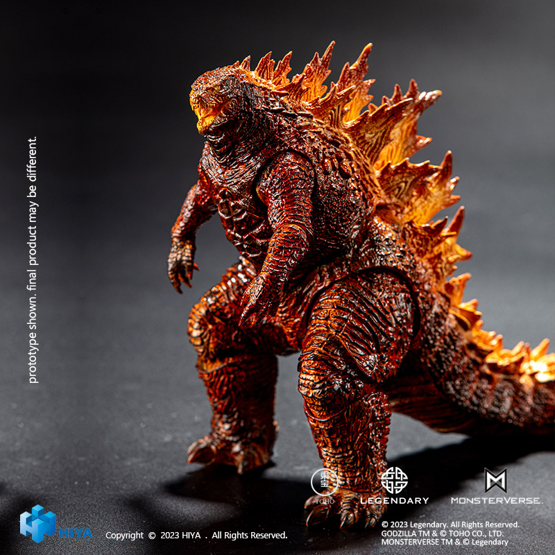 HIYA Godzilla King of the Monsters Burning Action Figure